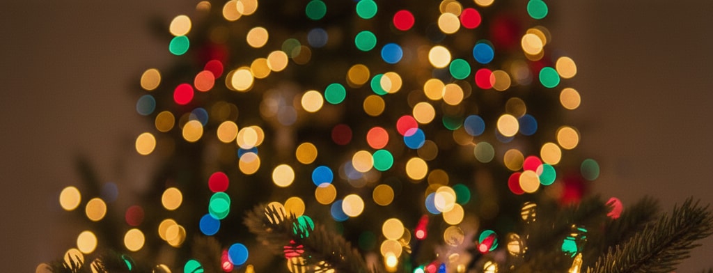 bokeh christmas lights Minneapolis